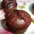 Muffins fondants au chocolat {sans beurre, sans produits laitiers, sans sucre raffiné, sans gluten}