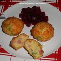 Muffins au jambon et chou romanesco.