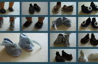 Voici mes créations de chaussures de poupées