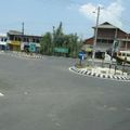 Rond-point à Allepey (Inde)