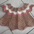 modèle crochet gilet pétales