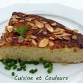 Gâteau léger de chou fleur cru et fromage frais 