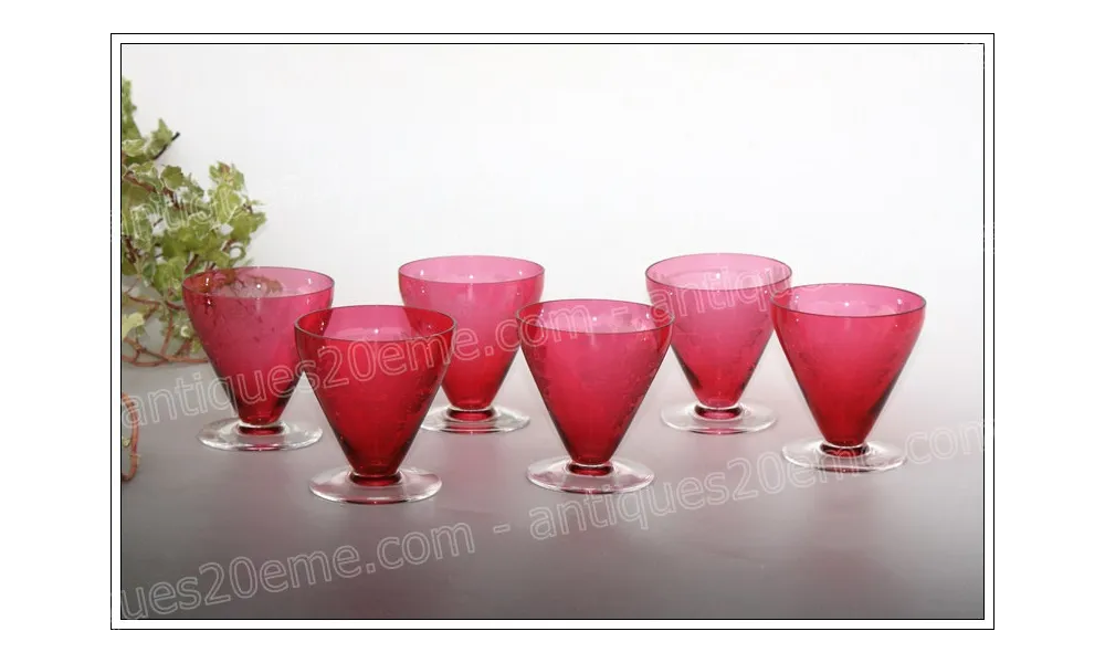 Verres Baccarat Bouquet 1930