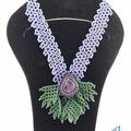 Collier feuilles - leaves collar