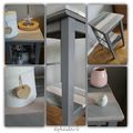 DIY déco récup - Bois coloré vieilli et tabouret !