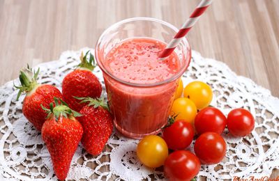 Smoothie fraises -tomates {recette} 