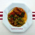 Lapin aux fèves, tomates et sariette à la cocotte mn