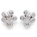 Verdura pour Herz Belperron. Paire de clips d'oreilles 