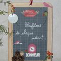 Ardoise " Bonheur "