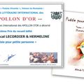 Deuxième prix des PRIX APOLLON D'OR pour le livre “Poésie pour petite personne”