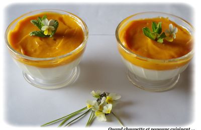 PANNA COTTE VANILLE ET CREME D'ABRICOT