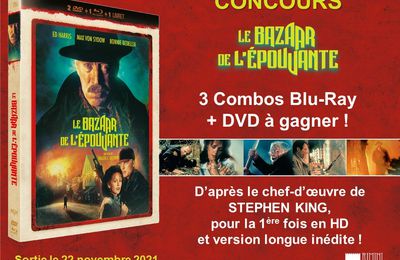 Concours - 3 combos BR+2 DVD du film LE BAZAAR DE L'EPOUVANTE, d'après le chef-d'oeuvre de Stephen KING, à gagner ! 