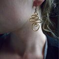 Boucles d'oreilles snake