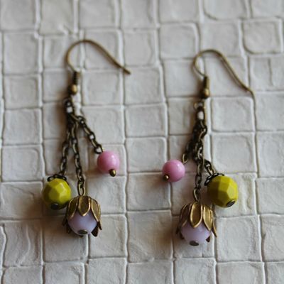 Boucles d'oreilles clochette.