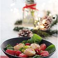 Salade folle de noix St Jacques..Une idée festive!