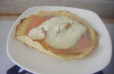 Crêpes au saumon fumé 