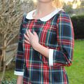 Robe tartan type sixties