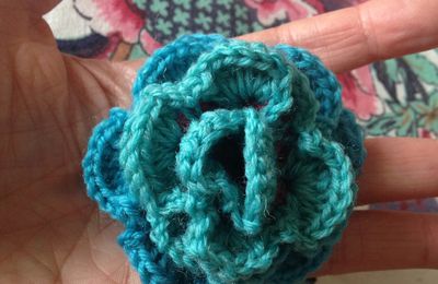 Rose au crochet