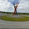 Rond-point à Salla (Finlande)
