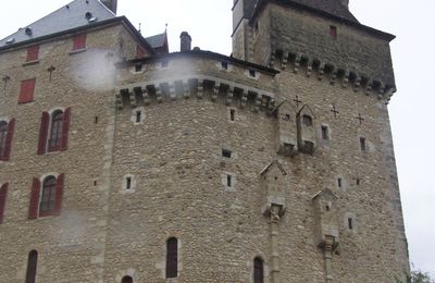 Château de Menthon, par un après midi pluvieux