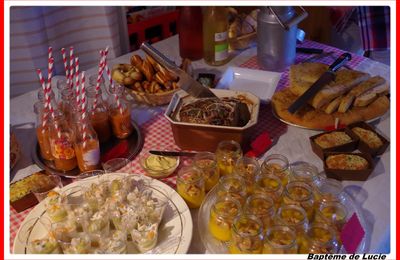 MINIS-CAKES POULET PETITS POIS ET MOUTARDE A L'ANCIENNE et BONBONS DE CAMEMBERT