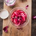 Pickles d'oignons rouges au vinaigre de cidre