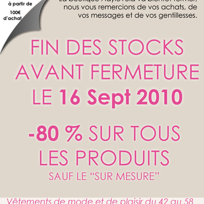 - 80 % sur tous les vêtements grandes tailles!