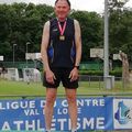 DANIEL AURIOL DECROCHE L'OR ET L'ARGENT AUX CHAMPIONNATS DE FRANCE MASTER SUR PISTE A DREUX( EURE ET LOIRE) SAMEDI 15 JUIN ET DI