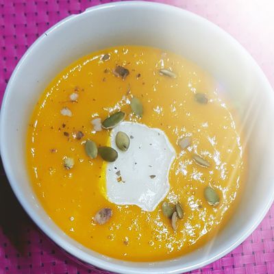 Soupe de potimarron au cirry 