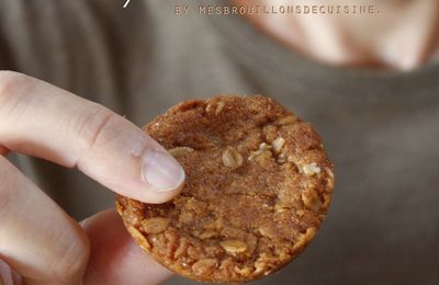 Biscotti Anzac - flocons d'avoine, golden syrup et noix de coco