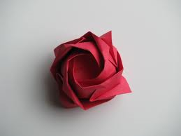rose en origami