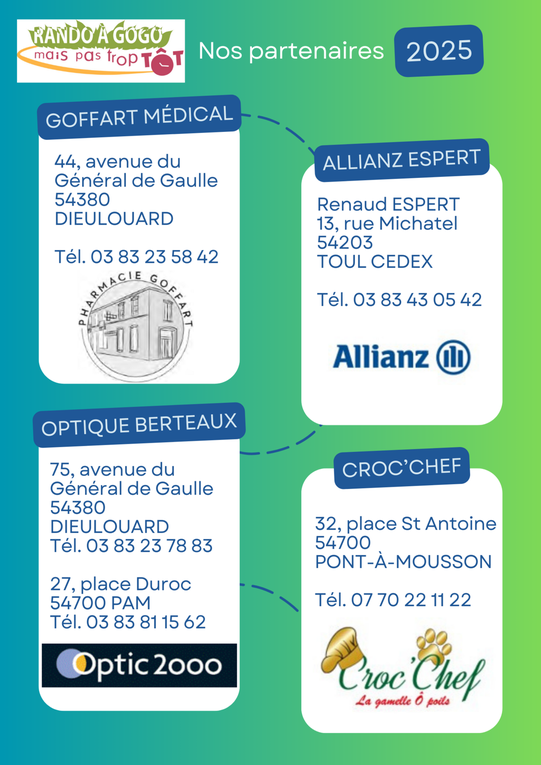 Grand merci à nos sponsors et partenaires qui nous permettent de pouvoir concrétiser nos projets