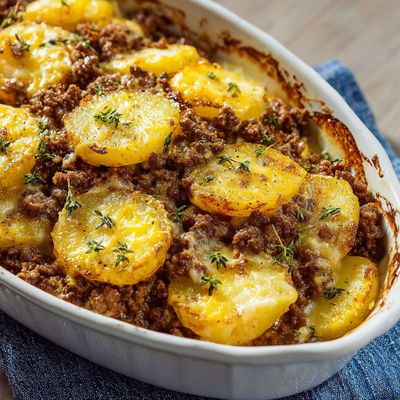 Casserole Pommes de Terre Bœuf : Le Gratin Familial Fondant et Réconfortant