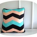 Coussin à chevrons - The tuto