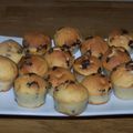 Muffins aux petites de chocolat