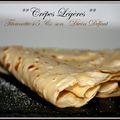 Pâte à crêpes légère