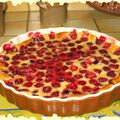 Clafoutis aux framboises et cassis