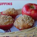 Muffins aux pommes, genre "strudel", sans gluten et sans lactose