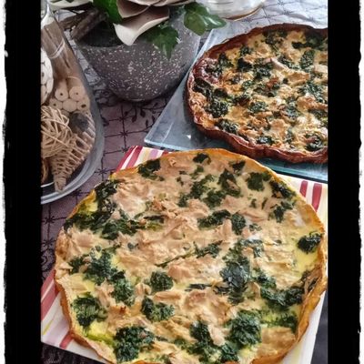 Torti'quiche aux épinards et thon
