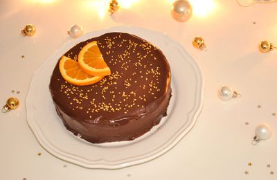 Entremet de Noël au chocolat et à l'orange