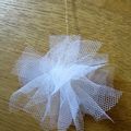 DIY, Décoration neigeuse en tulle