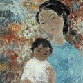 Vũ Cao Đàm (1908-2000), Mother and Child, 1963