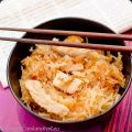 Wok de choucroute, porc, et nouille de soja