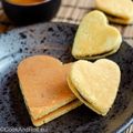 Dorayakis de St-Valentin - anko,cacahuètes et chocolat