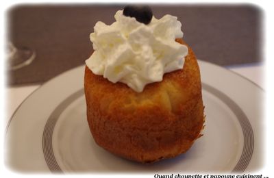 MINI SAVARIN AU RHUM ET CHANTILLY 