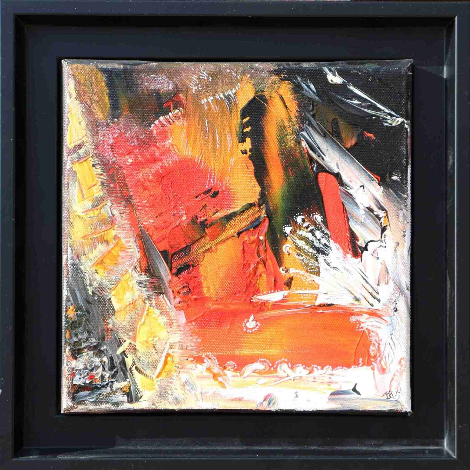 Imaginaire-acryl2014- cadre noir-20x20cm- (n°52 ND),