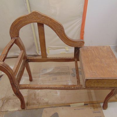 fauteuil téléphone relooké