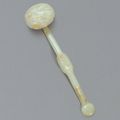 A white jade 'floral' ruyi sceptre, Qianlong period (1736-1795)