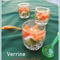 VERRINE SAUMON FUME KIWI