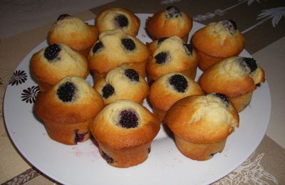 Muffins aux mûres